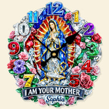 Load image into Gallery viewer, I Am Your Mother Acrylic Clock - Personalized Gifts for Faithful Souls Hanging Wall Clock PopCulturePrints
