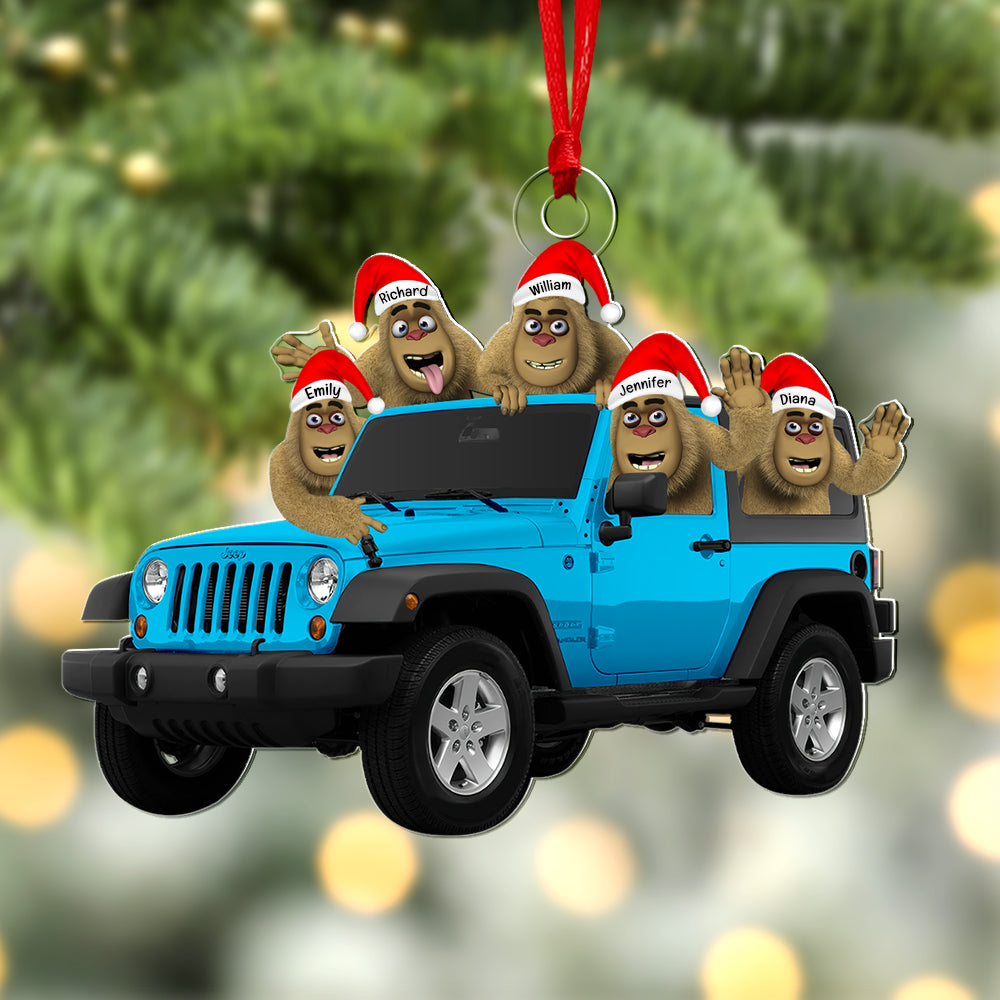 Personalized Bigfoot Off-Road Christmas Ornament