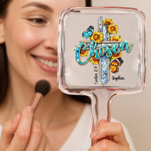 Load image into Gallery viewer, “You Are Chosen” Handheld Mirror - Personalized Gift for Christians Mirror PopCulturePrints
