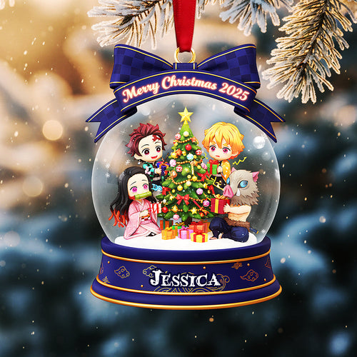 Celebrate Christmas with Personalized Joy - Darkness Hunter Custom Shape Acrylic Ornament Ornament PopCulturePrints