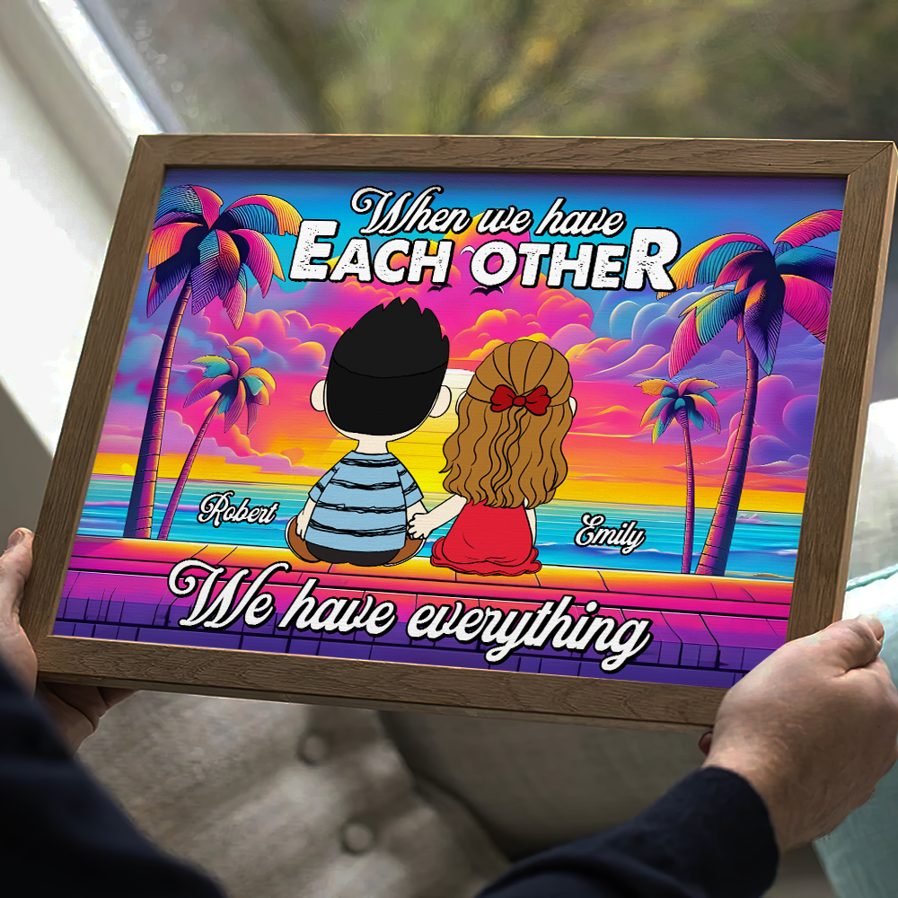 Personalized Couple Canvas Print - A Perfect Gift for Lovebirds Poster & Canvas PopCulturePrints