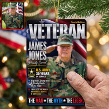 Load image into Gallery viewer, Military Honors Acrylic Ornament - Custom Photo Christmas Gifts For Veterans 05huqn260826 Ornament PopCulturePrints
