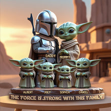 Load image into Gallery viewer, The Force Family Acrylic Plaque - Personalized Gift for Family Shaped Plaques PopCulturePrints
