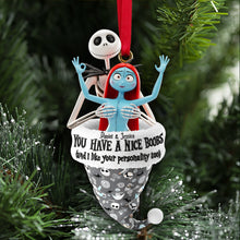 Load image into Gallery viewer, You Have a Nice Boobs - Personalized Couple Ornament for Christmas Ornament PopCulturePrints
