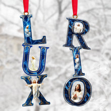 Load image into Gallery viewer, Celebrate Faith with the Jesus Alphabet Ornament | Personalized Gift for Christian Christmas Ornament PopCulturePrints
