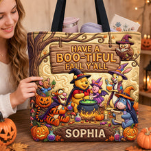 Load image into Gallery viewer, Boo-tiful Fall Tote Bag - Personalized Gift for Kids &amp; Friends

