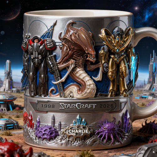 “Embrace Your Inner Warrior” - Futuristic Space Warrior Coffee Mug - Personalized Gift for Gamers, Sci-Fi Fans, and Special Occasion Lovers Coffee Mug PopCulturePrints