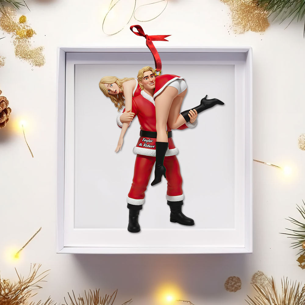 Naughty Couple Ornament - A Loving Touch for Your Christmas Tree Ornament PopCulturePrints