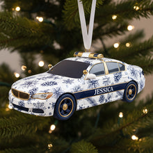 Load image into Gallery viewer, “On Duty, Always Ready” - Personalized Christmas Police Car Ornament - Custom Gift for Police Officers and Law Enforcement Enthusiasts Ornament PopCulturePrints
