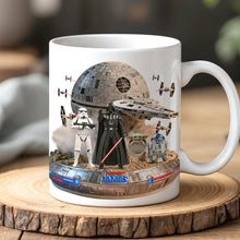Load image into Gallery viewer, “A Galaxy of Coffee Awaits” - Cosmic Space Coffee Mug - Personalized Gift for Star Wars Fans Coffee Mug PopCulturePrints
