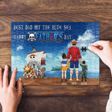 Load image into Gallery viewer, Personalized Ocean Adventure Dad Jigsaw Puzzle - Father&#39;s Day Gift Jigsaw Puzzles PopCulturePrints
