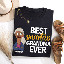 Load image into Gallery viewer, Best Smartass Grandma Ever - Personalized Gift Shirt for Grandma Shirts PopCulturePrints
