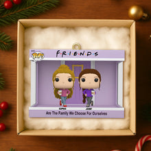 Load image into Gallery viewer, Personalized Friends Christmas Ornament - A Perfect Gift for Your Besties Ornament PopCulturePrints
