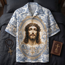 Load image into Gallery viewer, Embrace Your Faith: Jesus Christ Hawaiian Shirt - Personalized Gift for Christians Hawaiian Shirts PopCulturePrints
