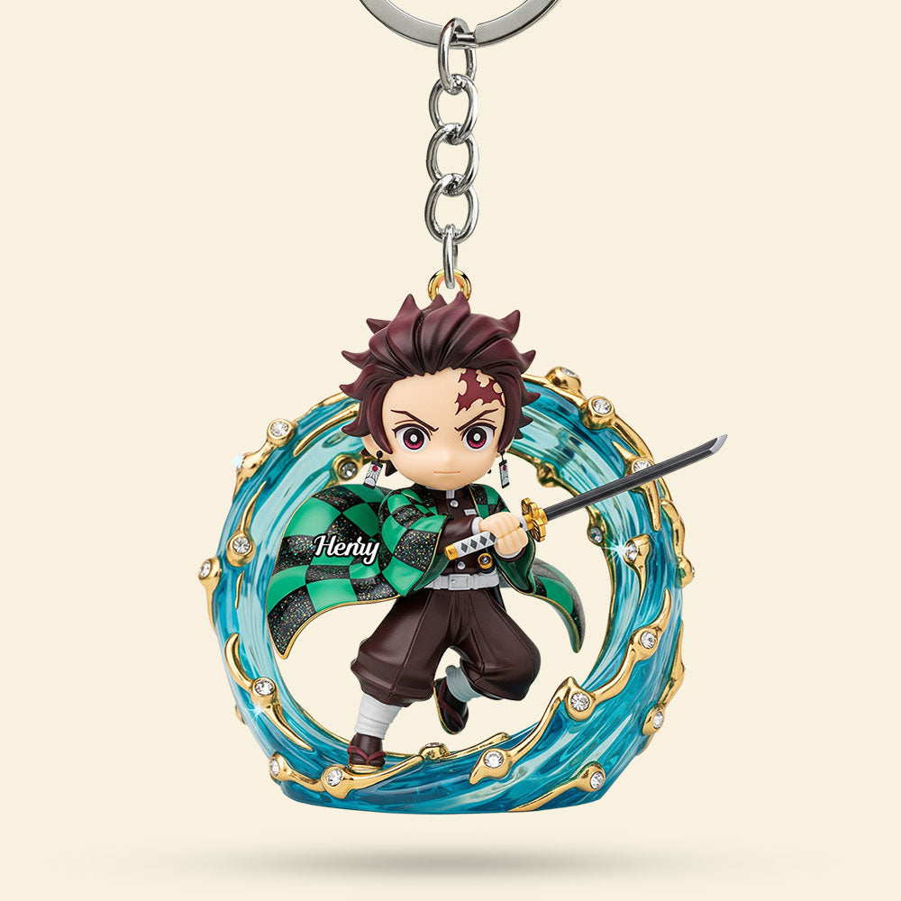 “Embrace Your Inner Darkness!” - Darkness Hunter Keychain, Personalized Gift for Anime Lovers Keychains PopCulturePrints