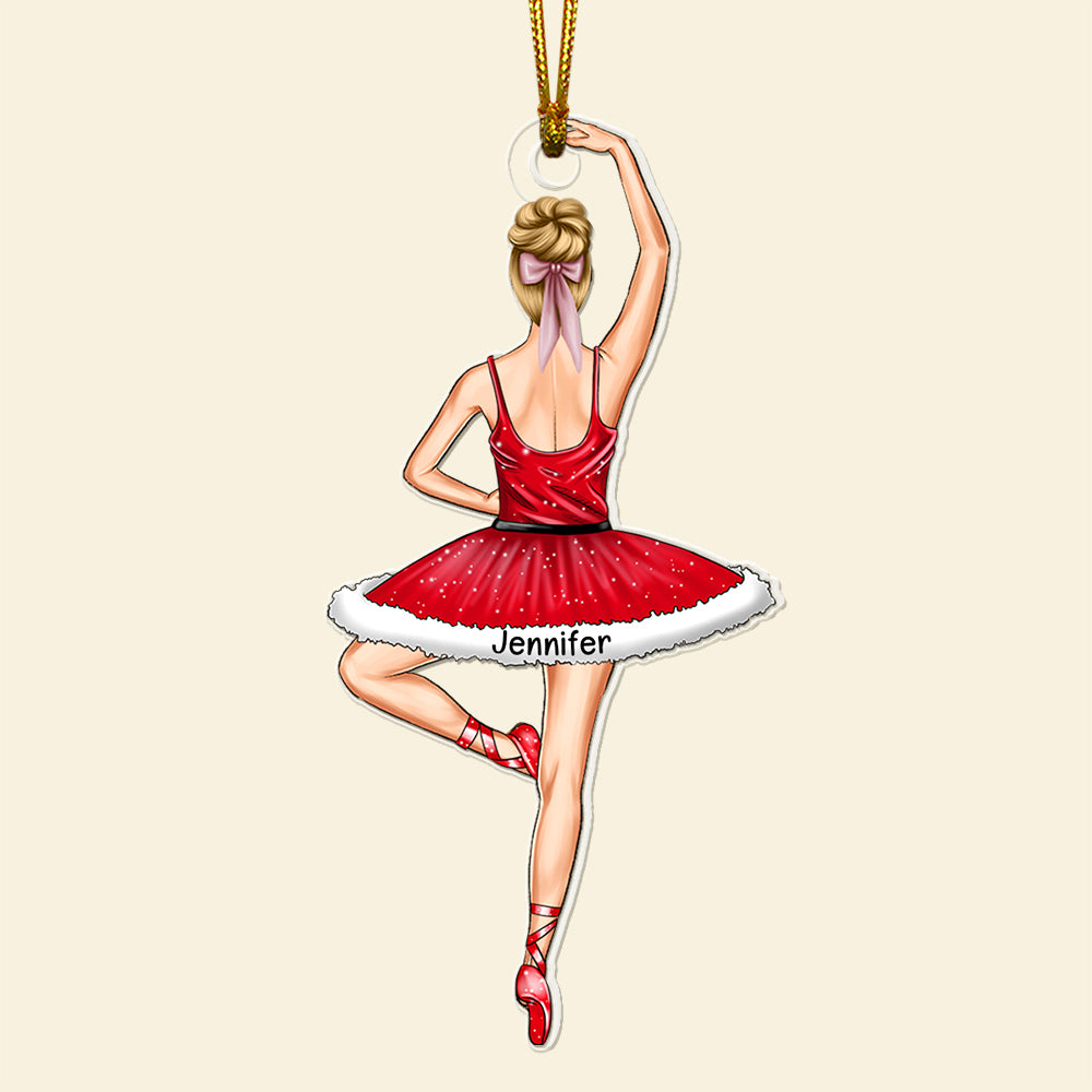 Custom Ballet Dancer Christmas Ornament Ornament PopCulturePrints