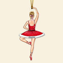 Load image into Gallery viewer, Custom Ballet Dancer Christmas Ornament Ornament PopCulturePrints
