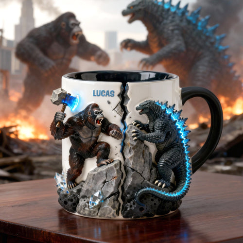 Unleash Your Inner Titan - Clash Mug, Personalized Gift for Fans of Epic Showdowns Coffee Mug PopCulturePrints