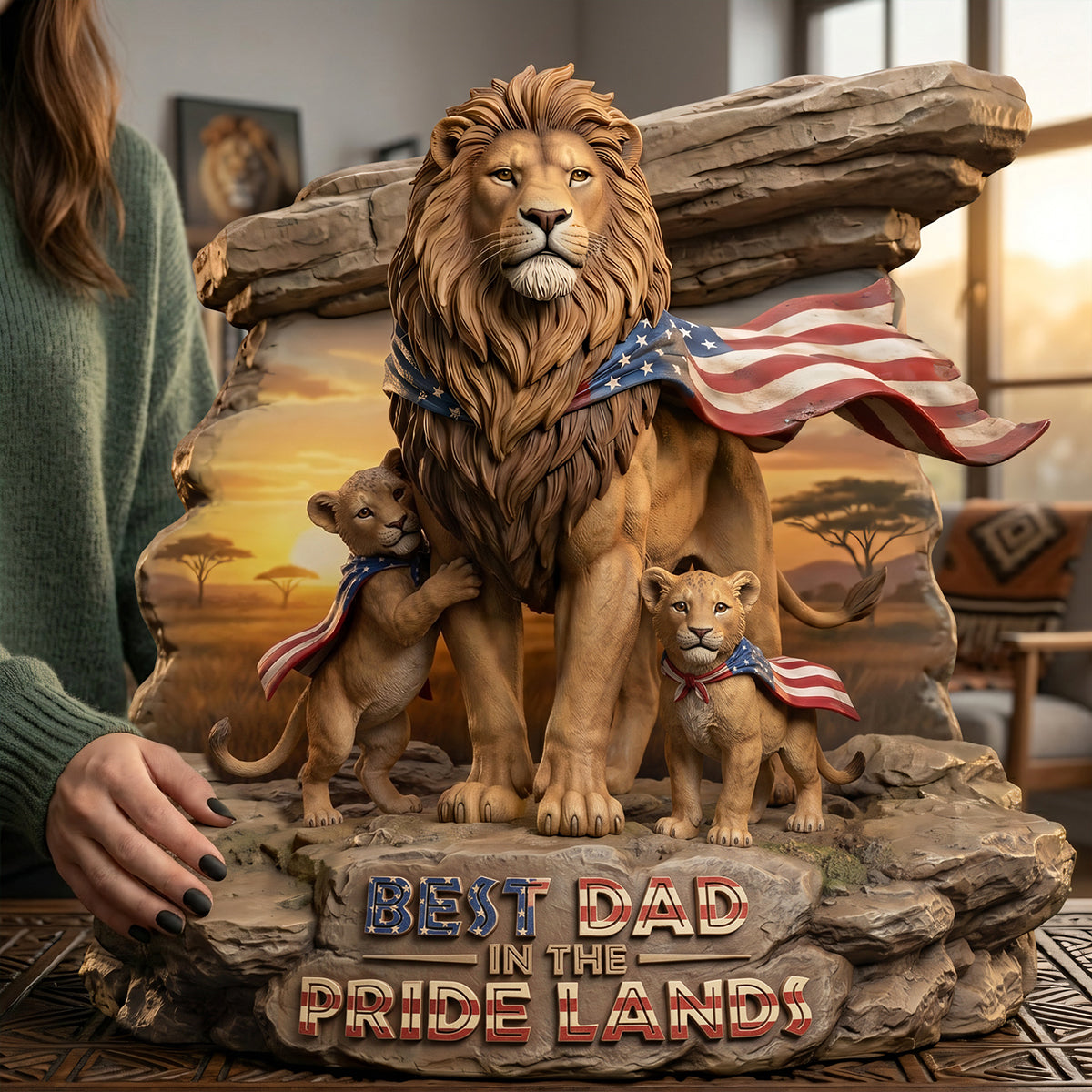 "Dad Just Like A Normal Dad Except Much Cooler" - Personalized Blanket Gift for Dad, Grandpa, Hunters Shaped Plaques PopCulturePrints