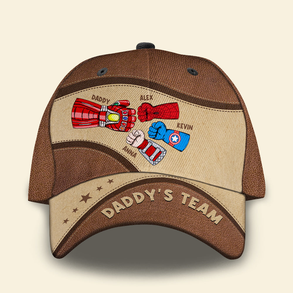 Personalized Superhero Dad Cap - Custom Father's Day Gift