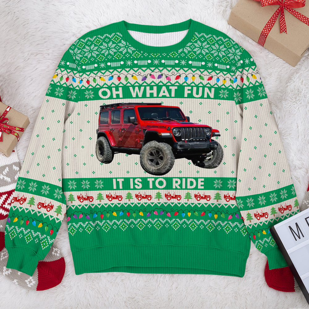 Personalized Off Road Adventure Ugly Sweater Ugly Christmas Sweater PopCulturePrints