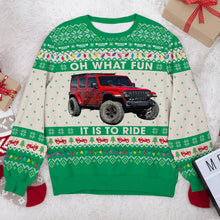 Load image into Gallery viewer, Personalized Off Road Adventure Ugly Sweater Ugly Christmas Sweater PopCulturePrints
