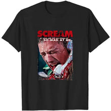 Load image into Gallery viewer, Scream Horror Movie Fan Shirt - So Mad At Me Graphic Tee
