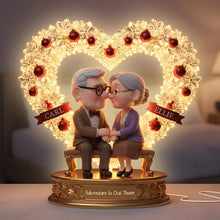 Load image into Gallery viewer, Adventure Is Out There - Romantic Old Couple Light Box, Personalized Gifts For Couples Light Box PopCulturePrints
