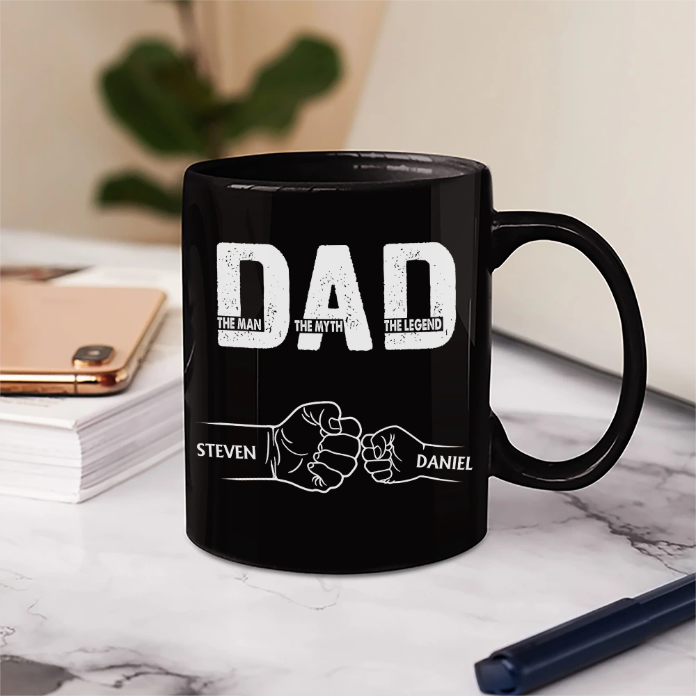 Dad The Man The Myth The Legend - Custom Personalized Mug for Dad and Grandpa Mug PopCulturePrints