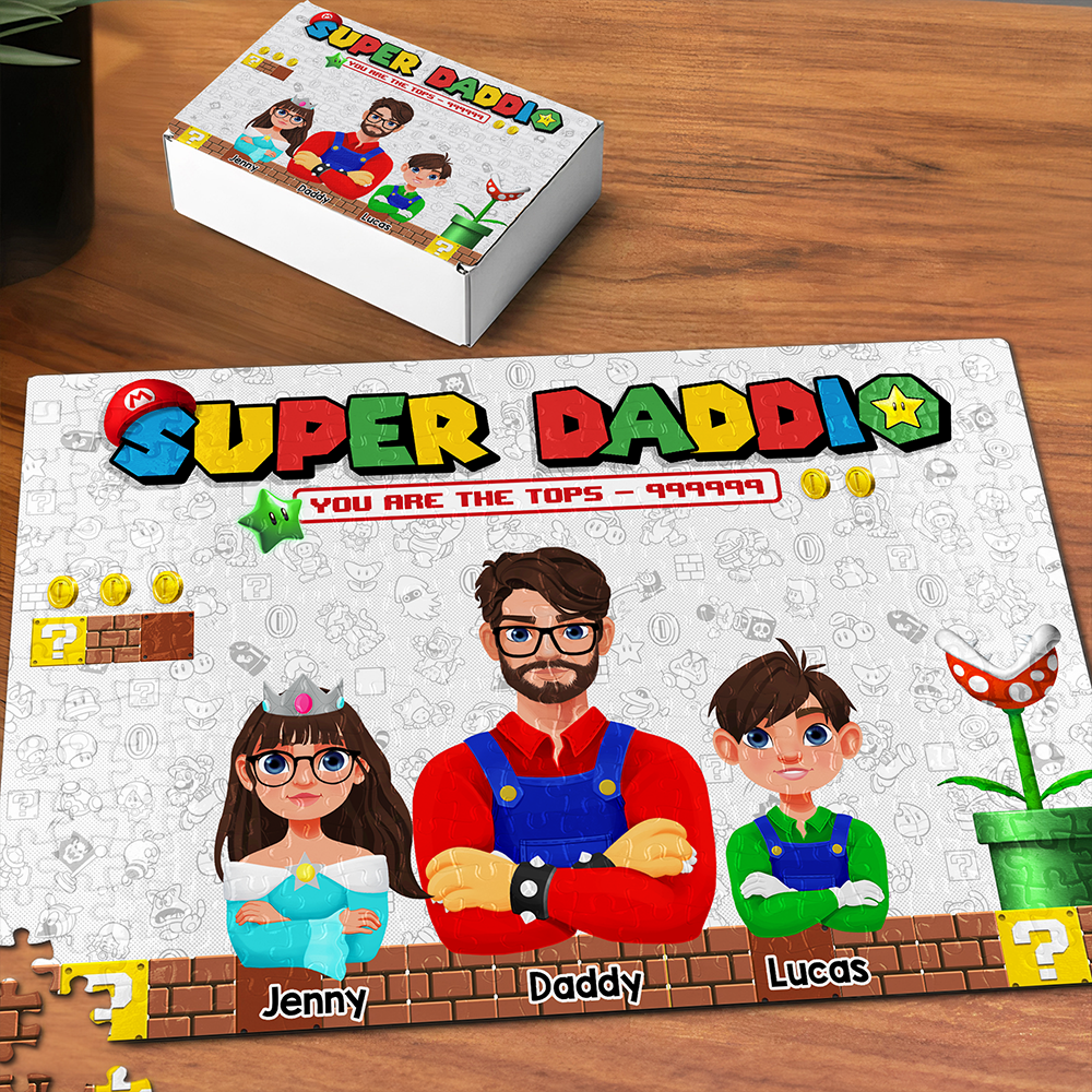 You're the Best Dad - Personalized Jigsaw Puzzle for Kids Jigsaw Puzzles PopCulturePrints