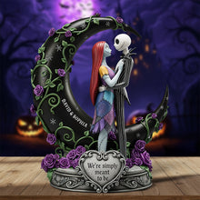 Load image into Gallery viewer, We&#39;re Simply Meant to Be - Haunted Couple Acrylic Plaque - Personalized Gift for Couples Shaped Plaques PopCulturePrints
