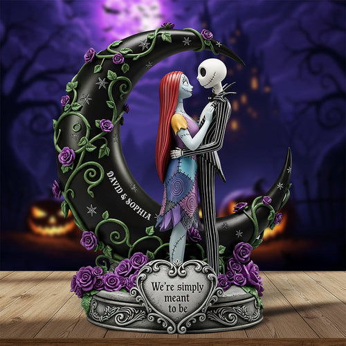 We're Simply Meant to Be - Haunted Couple Acrylic Plaque - Personalized Gift for Couples Shaped Plaques PopCulturePrints