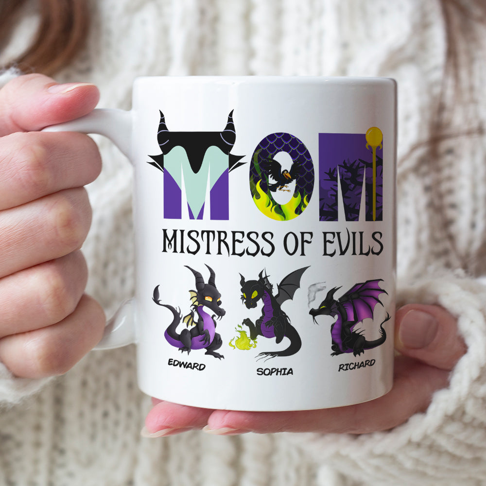 Personalized Evil Mom Mistress of Evils Coffee Mug Coffee Mug PopCulturePrints
