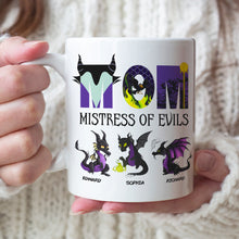 Load image into Gallery viewer, Personalized Evil Mom Mistress of Evils Coffee Mug Coffee Mug PopCulturePrints

