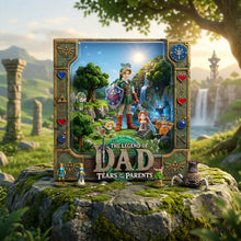 Load image into Gallery viewer, “The Legend Of Dad: Bringing Joy to Every Adventure” - Personalized Acrylic Plaque, Perfect Gift for Fathers and Grandfathers Shaped Plaques PopCulturePrints
