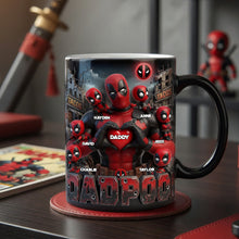 Load image into Gallery viewer, “It’s Not a Dad Bod, It’s a Father Figure” - Hero Dad Bod Accent Mug - Custom Gift for Dads, Grandpas &amp; Father Figures Coffee Mug PopCulturePrints
