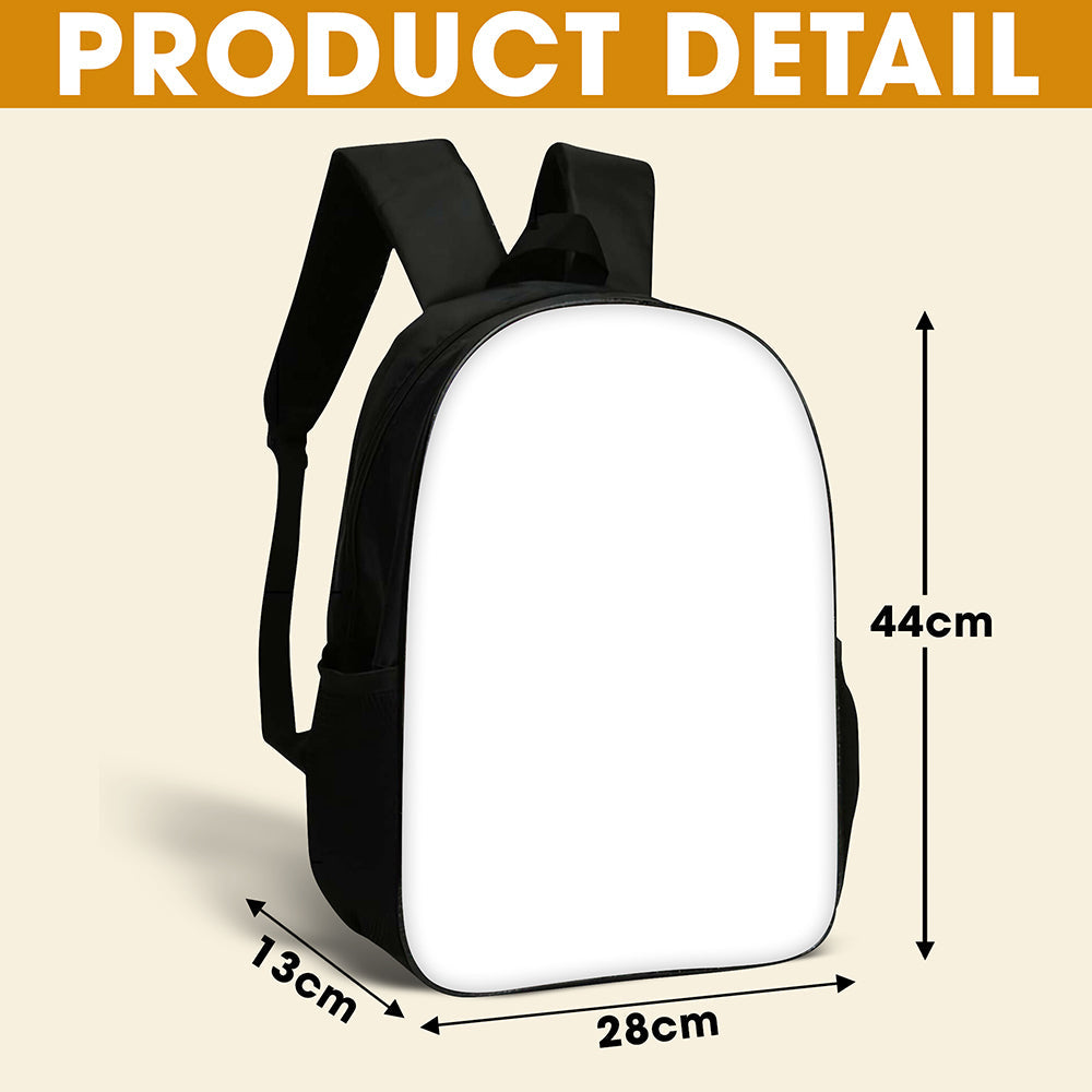 "Bring Joy to Learning!" - Cute Cartoon School Bag, Personalized Gift for Kids Backpack PopCulturePrints