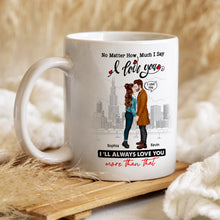 Load image into Gallery viewer, Personalized Couple Coffee Mug - I Love You Always Coffee Mug PopCulturePrints
