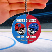 Load image into Gallery viewer, Custom Hockey Couple Keychain | Unique Personalized Valentine&#39;s Day Gifts Keychains PopCulturePrints

