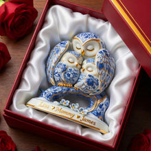 Load image into Gallery viewer, Cherished Moments – Protective Owl Mom Plaque - Personalized Gift for Moms, Grandma &amp; Special Women Shaped Plaques PopCulturePrints
