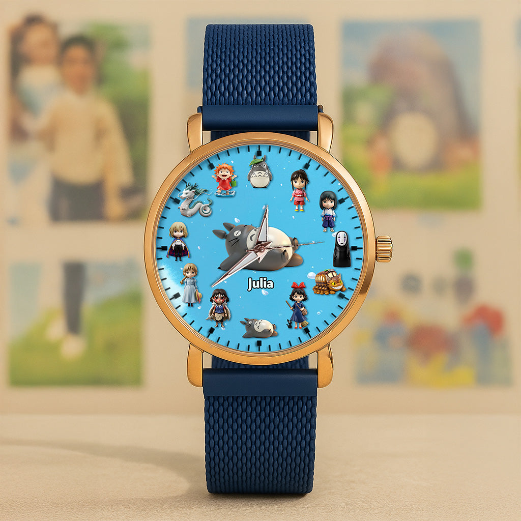 Cute Cartoon Mesh Strap Quartz Watch - Personalized Gift for Cartoon Lovers Quartz Watch PopCulturePrints