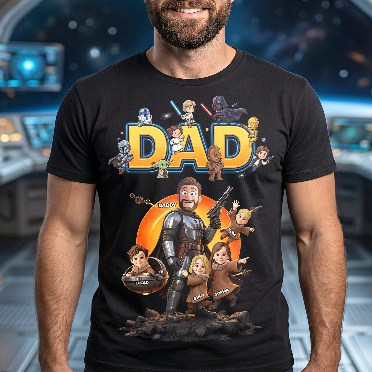 The Greatest Warrior Dad Shirt - Personalized Gift for Dads Who Love Adventure