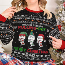 Load image into Gallery viewer, Personalized Funny Dad Christmas Sweater - Humor &amp; Love AOP Products PopCulturePrints
