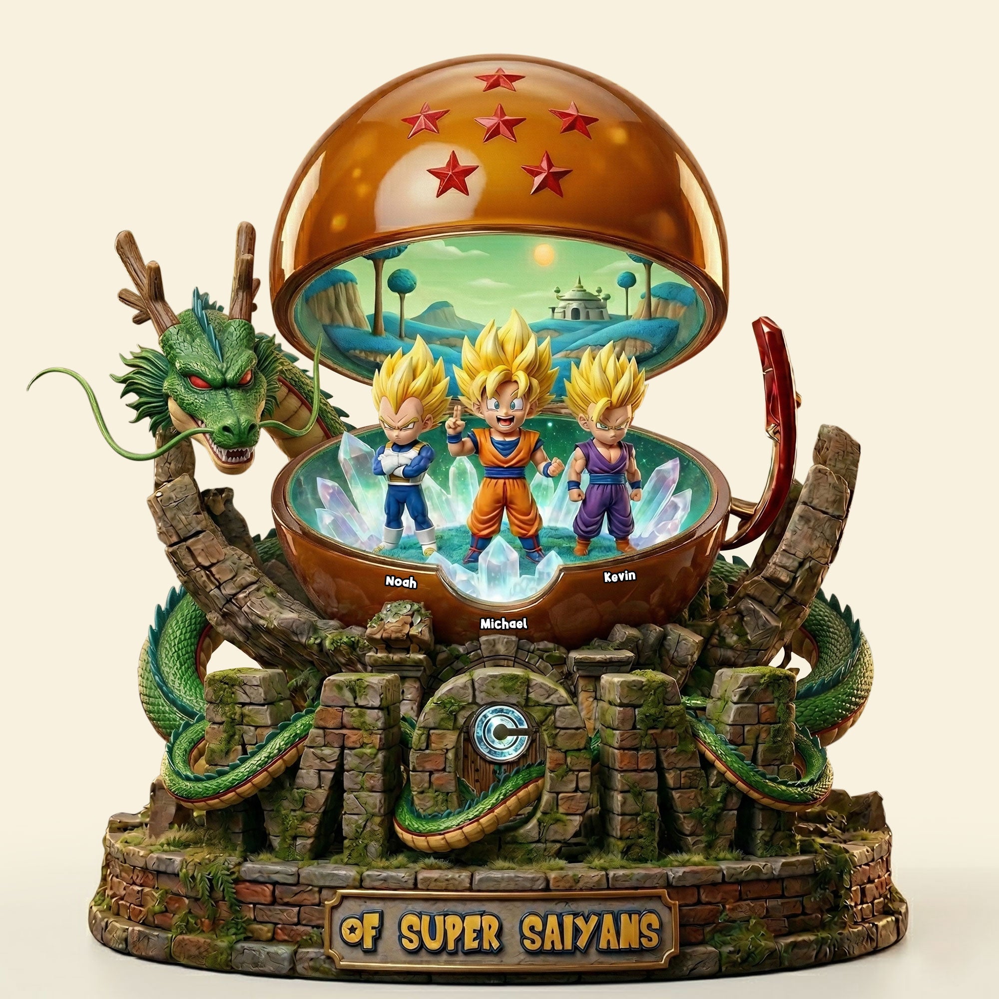 Mom Planet Acrylic Plaque - A Heartfelt Tribute for Mom | Personalized Gift for Moms and Grandmas Shaped Plaques PopCulturePrints