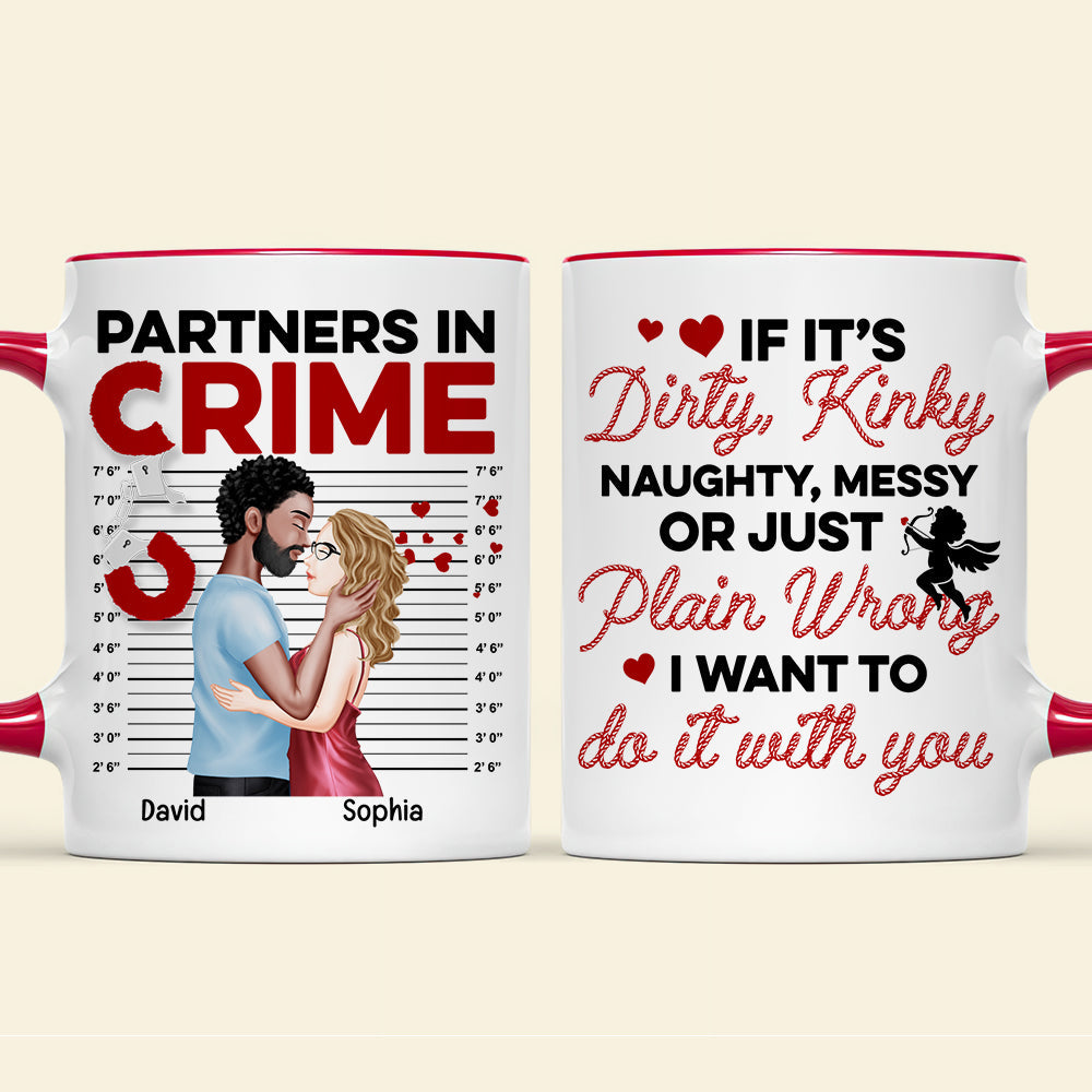 Personalized Partners in Crime Couple Coffee Mug Coffee Mug PopCulturePrints