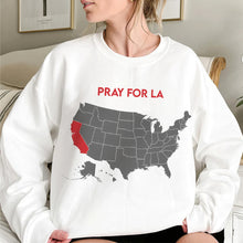 Load image into Gallery viewer, Pray for LA: California Map Shape Strong Shirt Shirts PopCulturePrints
