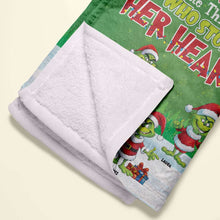 Load image into Gallery viewer, Personalized Christmas Blanket for Mama - Little Heart Thieves Blanket PopCulturePrints
