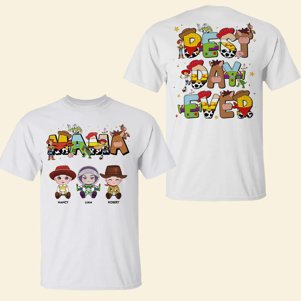 Best Day Ever! Personalized T-Shirt for Mom & Grandma - Custom Gift for Mother's Day Shirts PopCulturePrints