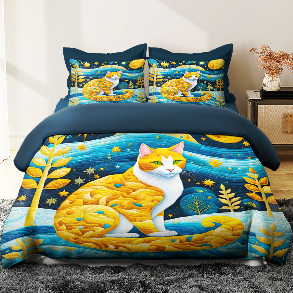 Vibrant Cat Lovers Quilt Bedding Set Blanket PopCulturePrints