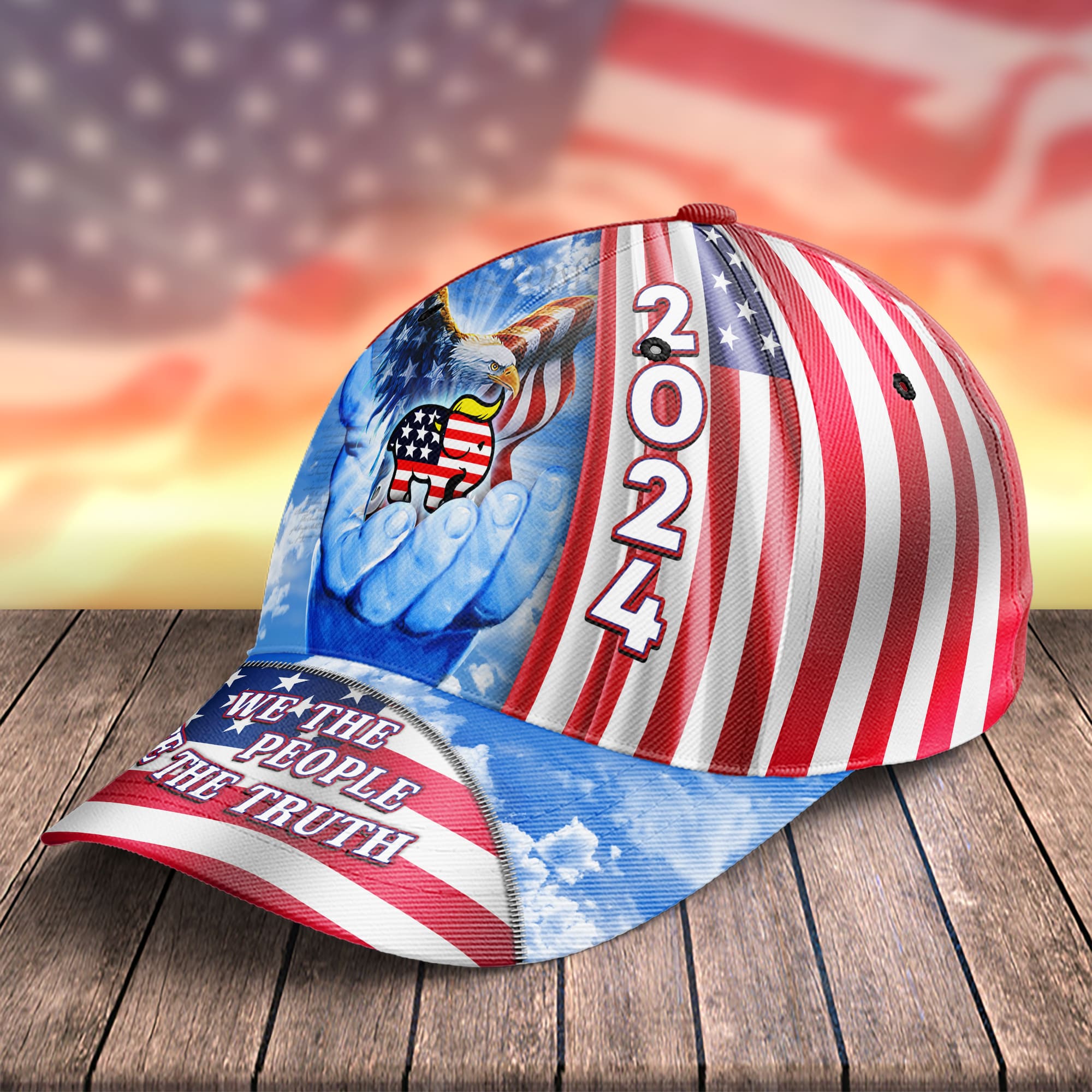 Personalized 2024 Patriotic Classic Cap